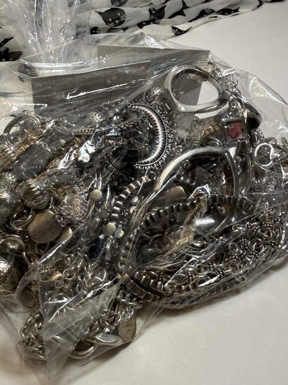 NEW UNUSED Mystery Jewelry Bag Silver Theme - Picture 2 of 9
